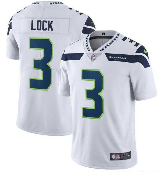 Nike Seahawks Men & Women & Youth 3 Drew Lock White Vapor Limited Jersey,We sell and wholesale Nike Seahawks Men & Women & Youth 3 Drew Lock White Vapor Limited Jersey on line form chian!